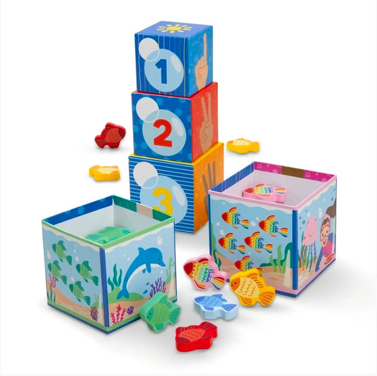Melissa & Doug - Ms Rachel Sort and Count Nesting Blocks