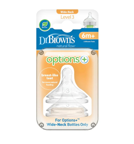 Dr Browns WN Teat Options + Level 3 - 2pk