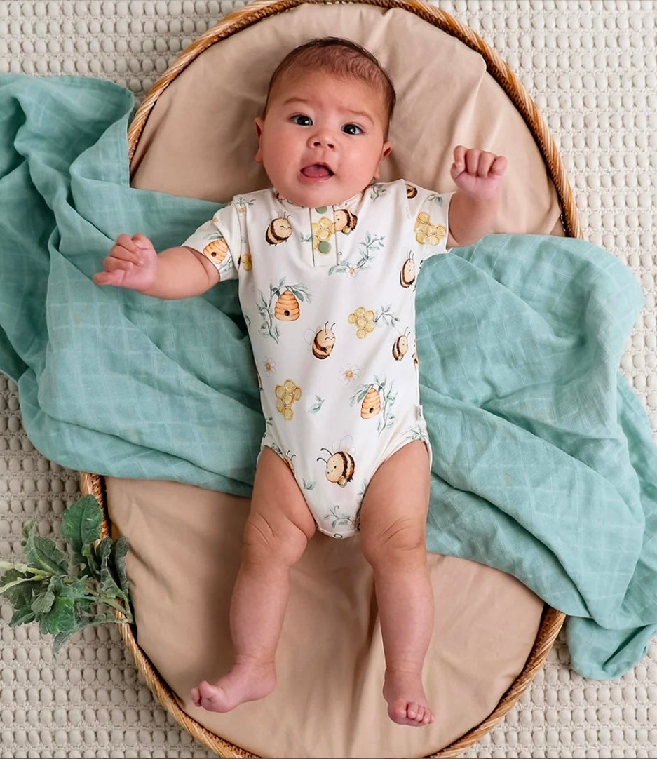 Snuggle Hunny - S/S Bodysuit - Bumblebees