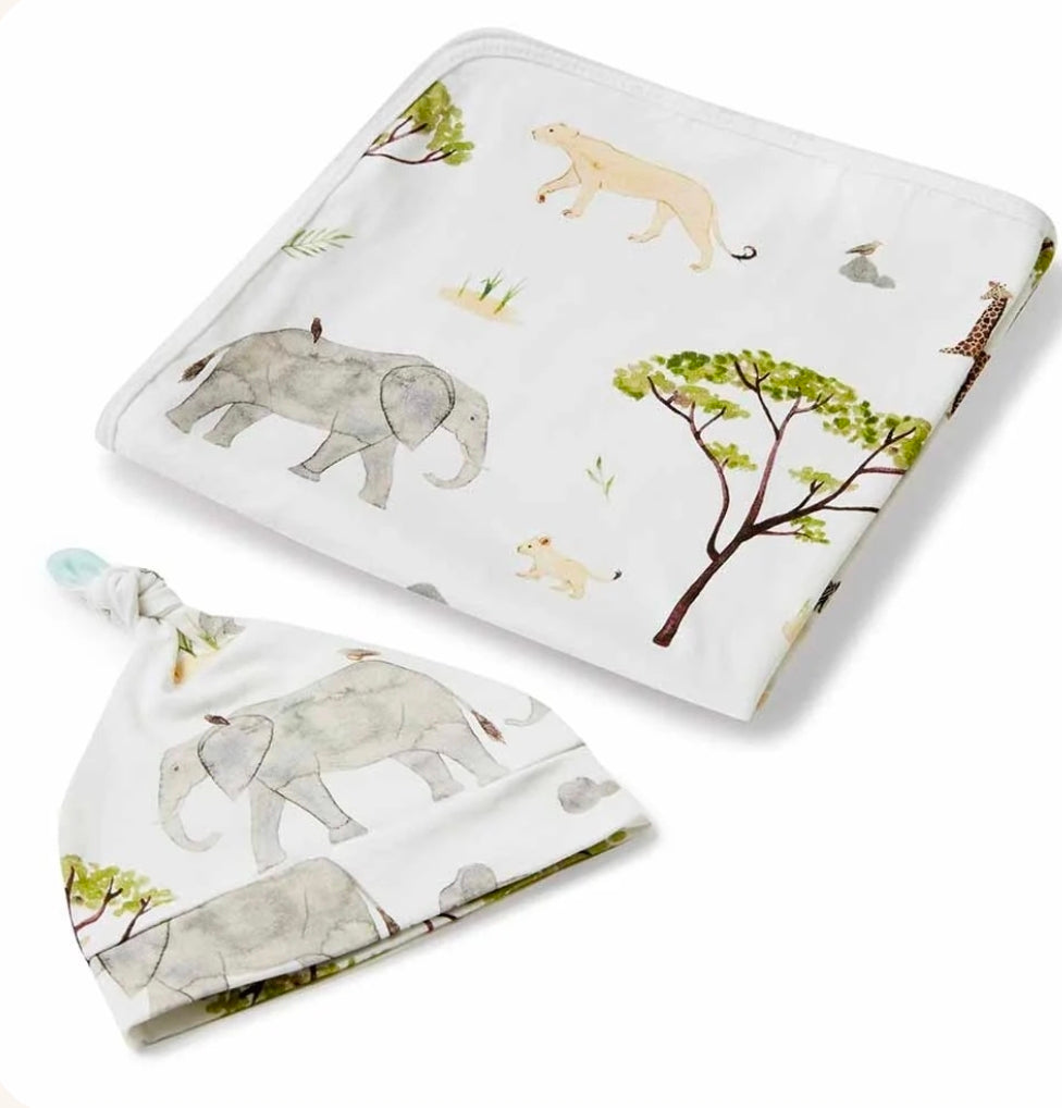 Snuggle Hunny - Organic Wrap Set - Safari
