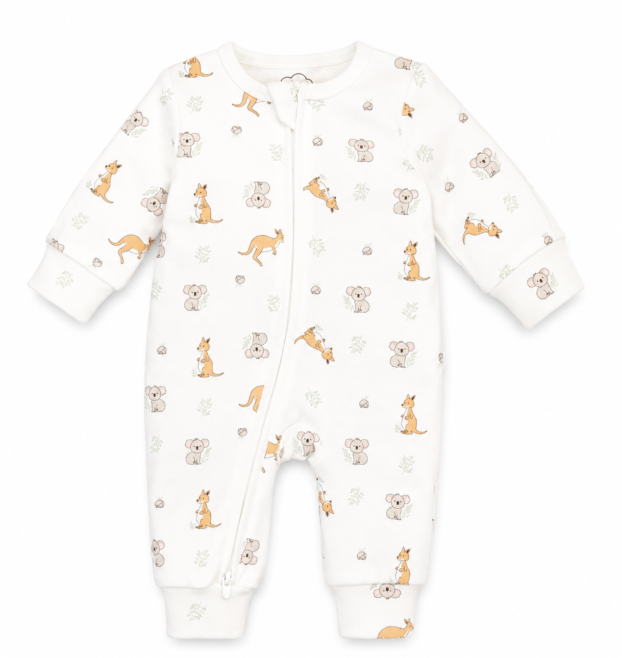 Lummi In Colour - Organic Cotton Growsuit - Kangaroo & Koala