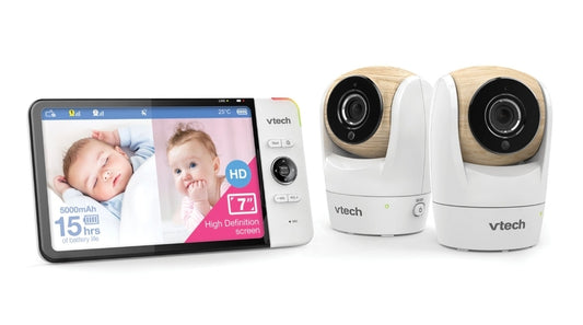 VTech BM7750HD-2 - 2 Camera 7” HD Pan & Tilt Fill Colour Video & Audio Baby Monitor