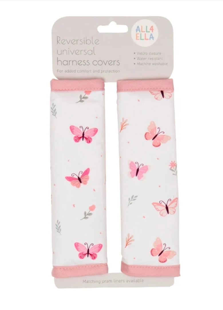 All4Ella - Universal Harness Covers - Sweet Butterfly