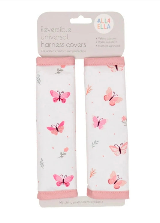 All4Ella - Universal Harness Covers - Sweet Butterfly