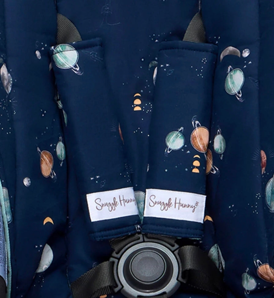 Snuggle Hunny Kids - Universal Reversible Pram Strap Covers - Milkyway