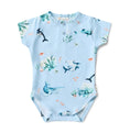 Load image into Gallery viewer, Snuggle Hunny - S/S Body Suit - Ocean Blue
