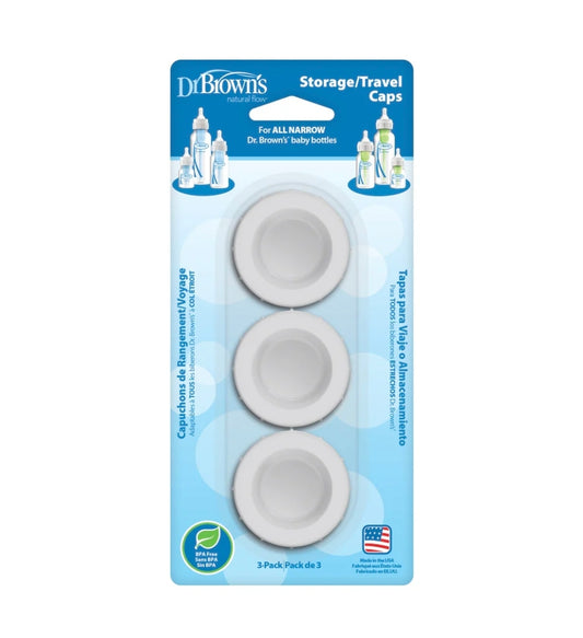 Dr Browns Narrow Storage/ Travel Cap 3Pk