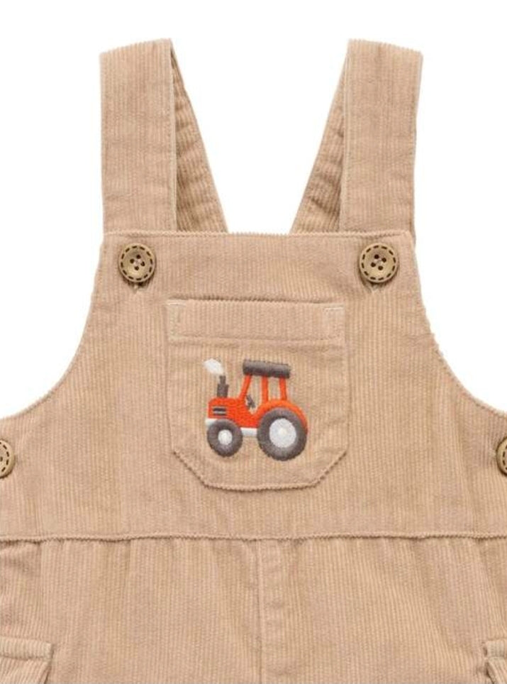 Purebaby - Corduroy Overall - Mushroom
