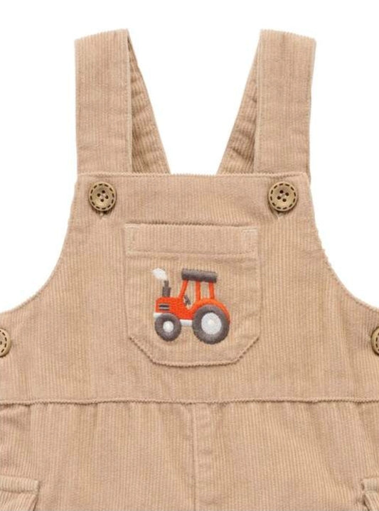 Purebaby - Corduroy Overall - Mushroom