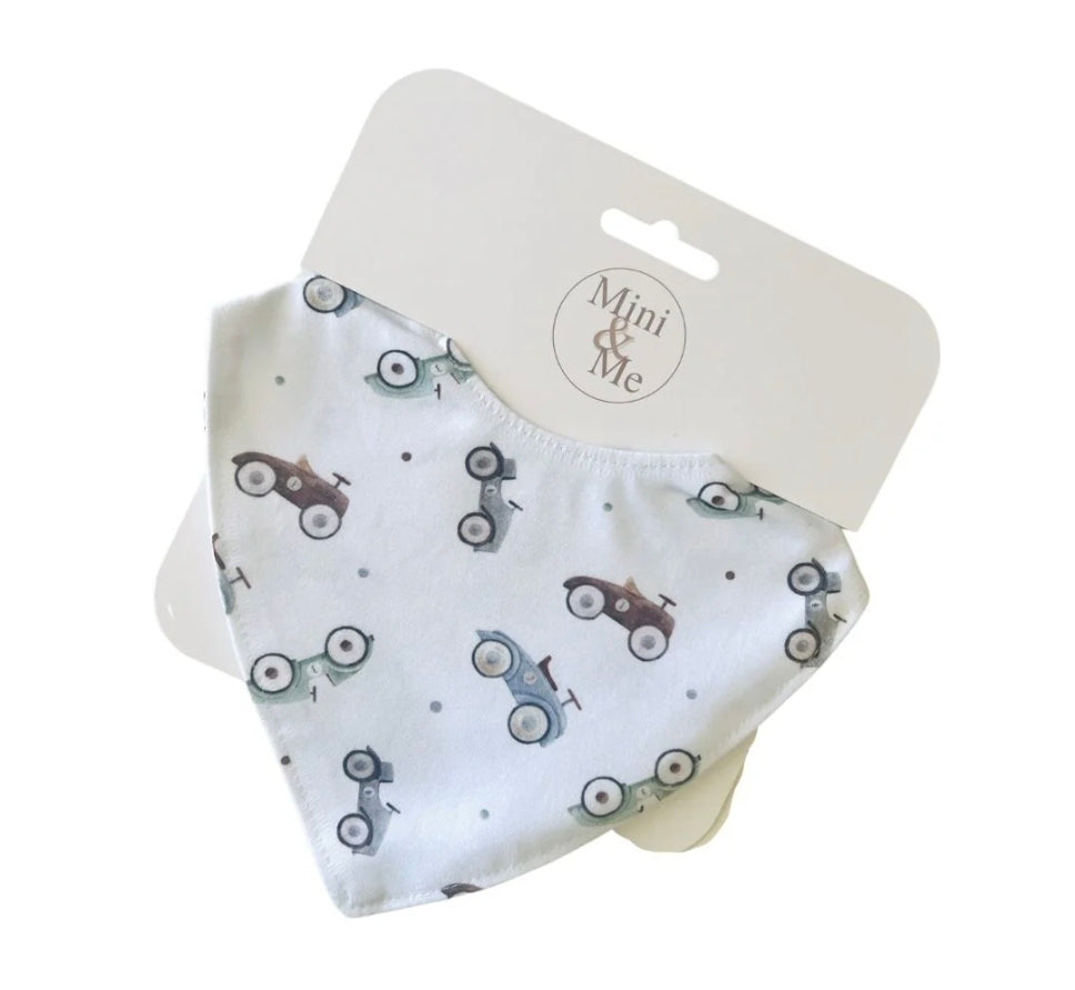 Mini & Me - Waterproof Dribble Bib - Cars