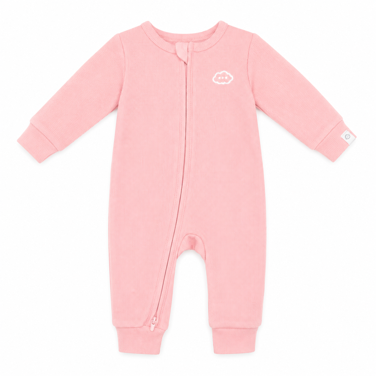 Lummi In Colour - Organic Waffle Growsuit - Blush Pink