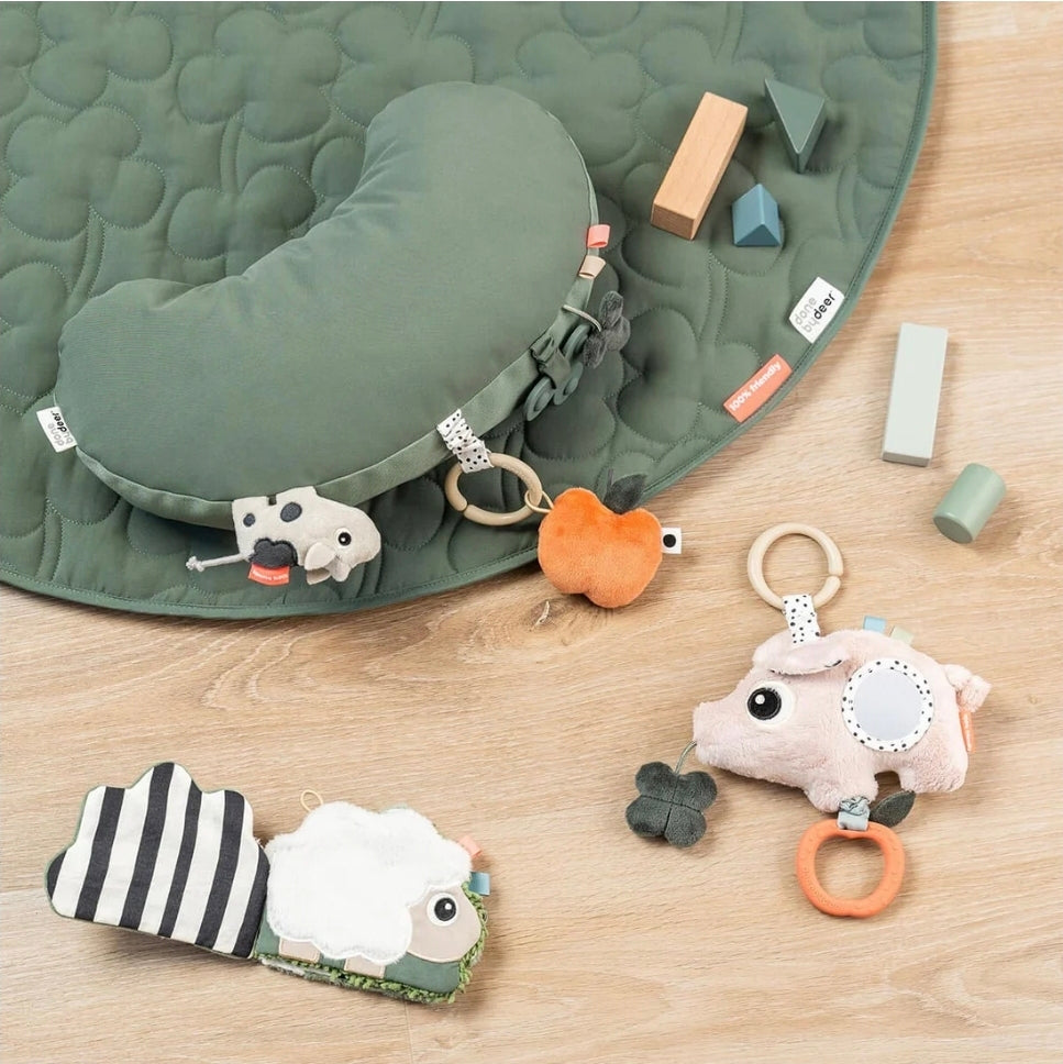 Done By Deer - Tummy Time Activity Pillow - Tiny Farm