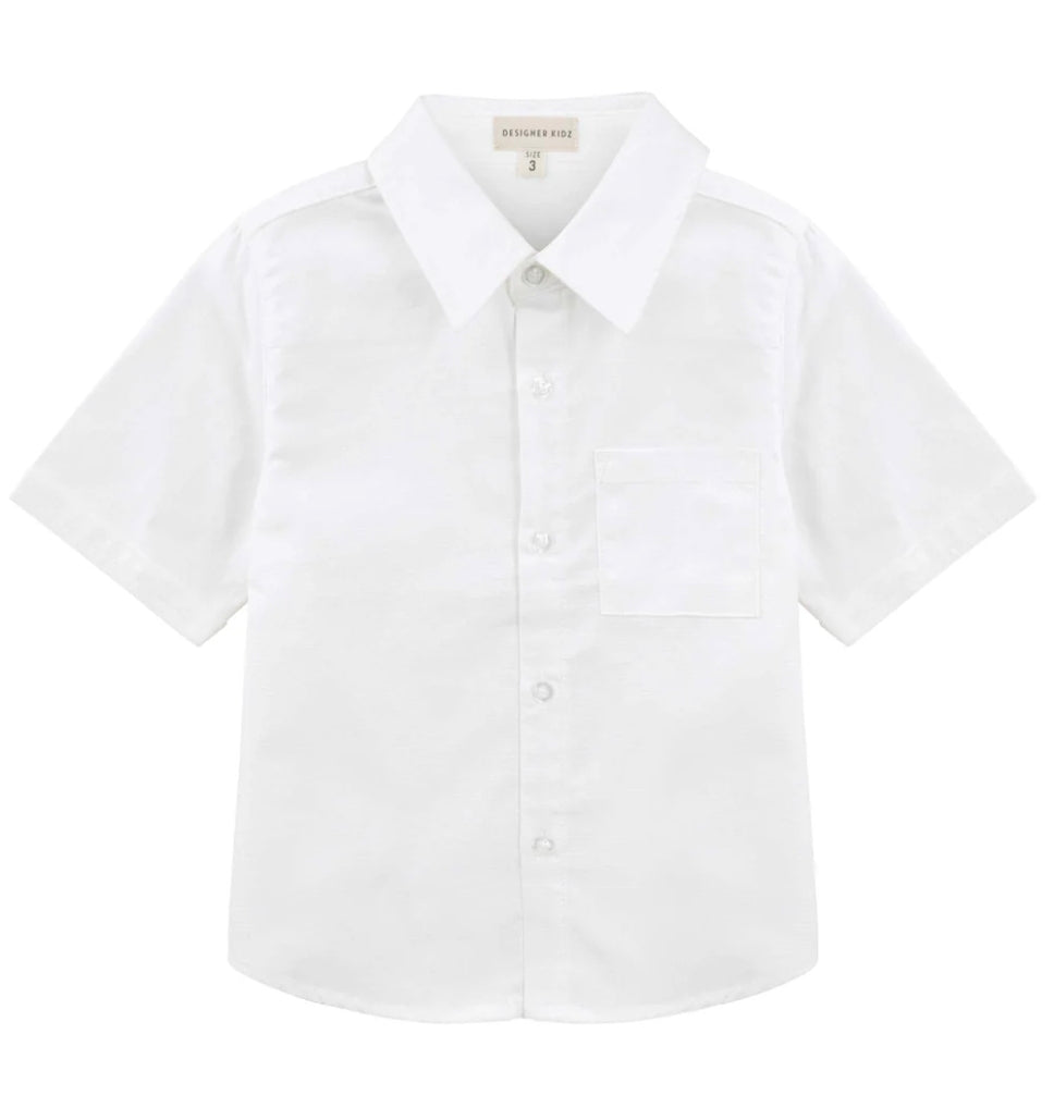 Designer Kidz - Jackson S/S  Formal Shirt - White