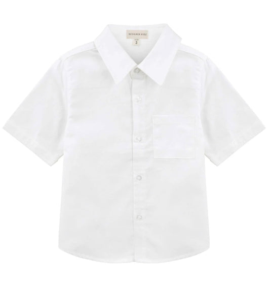 Designer Kidz - Jackson S/S  Formal Shirt - White