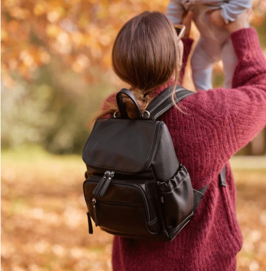 OiOi Mini Signature Backpack - Black Dimple