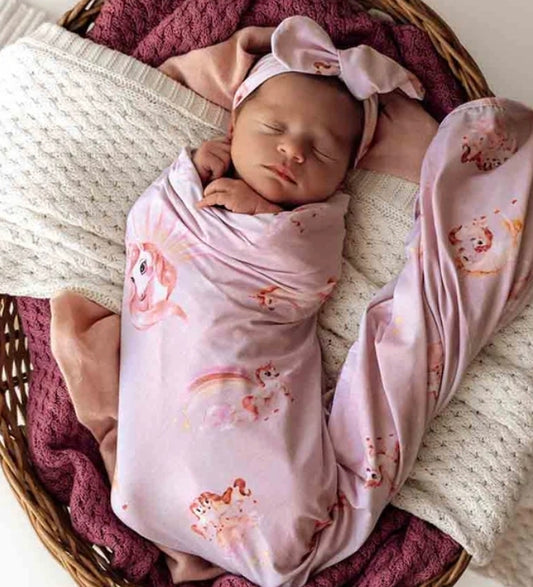 Snuggle Hunny Wrap Set - Unicorn