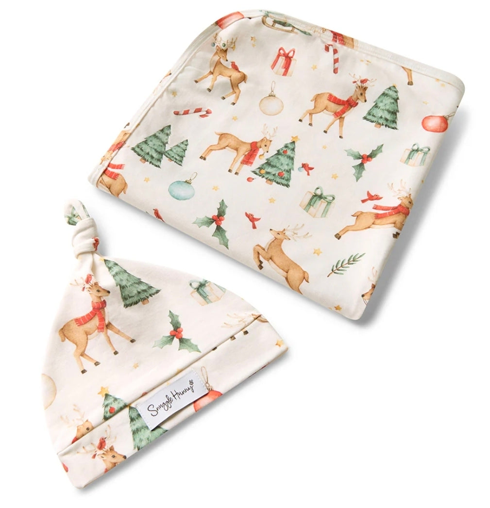 Snuggle Hunny Wrap Set - Prancer And Friends