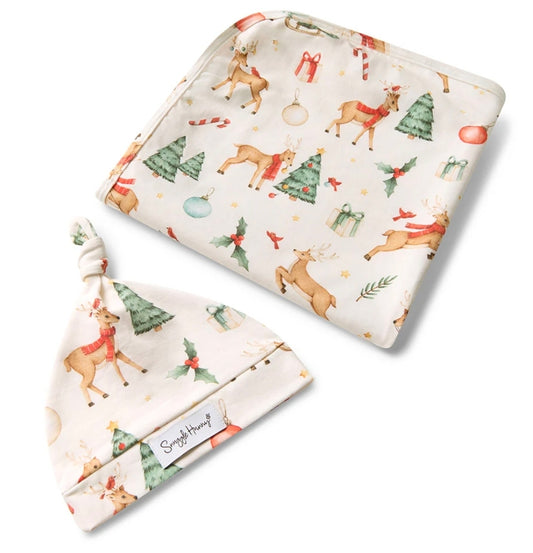 Snuggle Hunny Wrap Set - Prancer And Friends