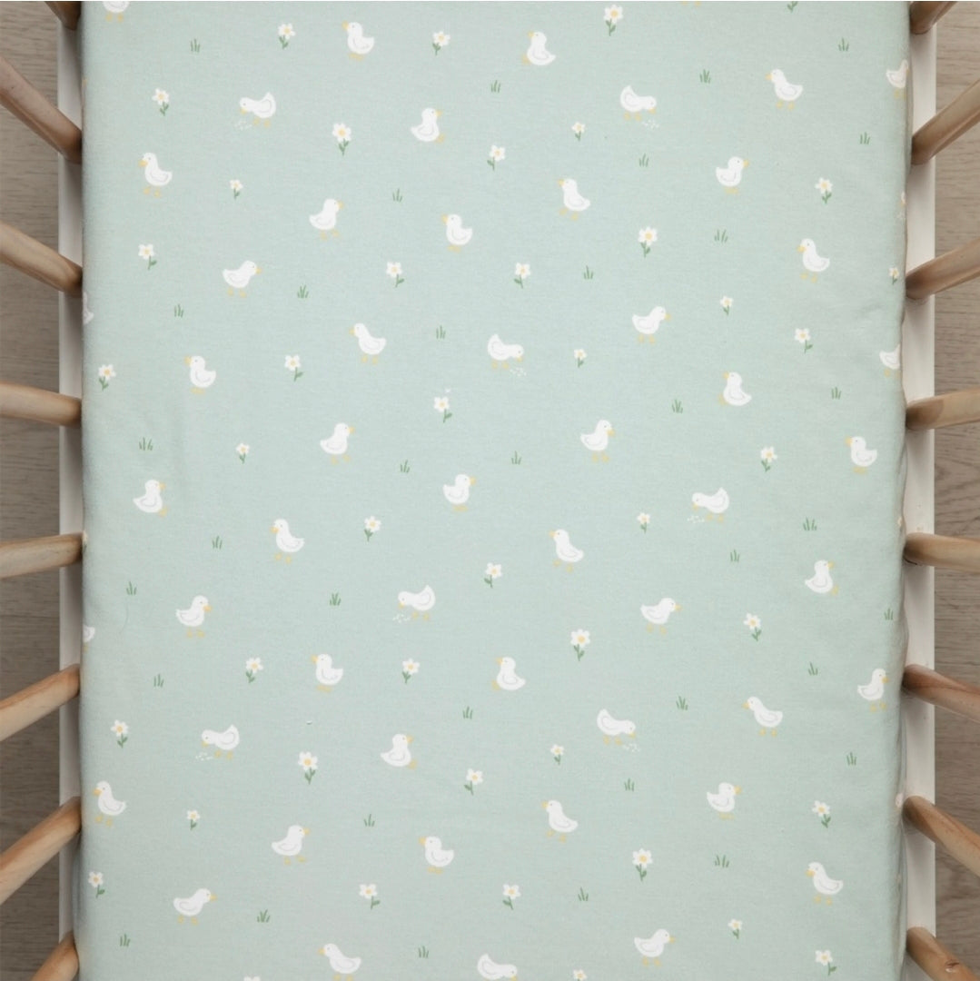 Living Textiles - 2pk Bedside Sleeper Fitted Sheets - Goosey Goose