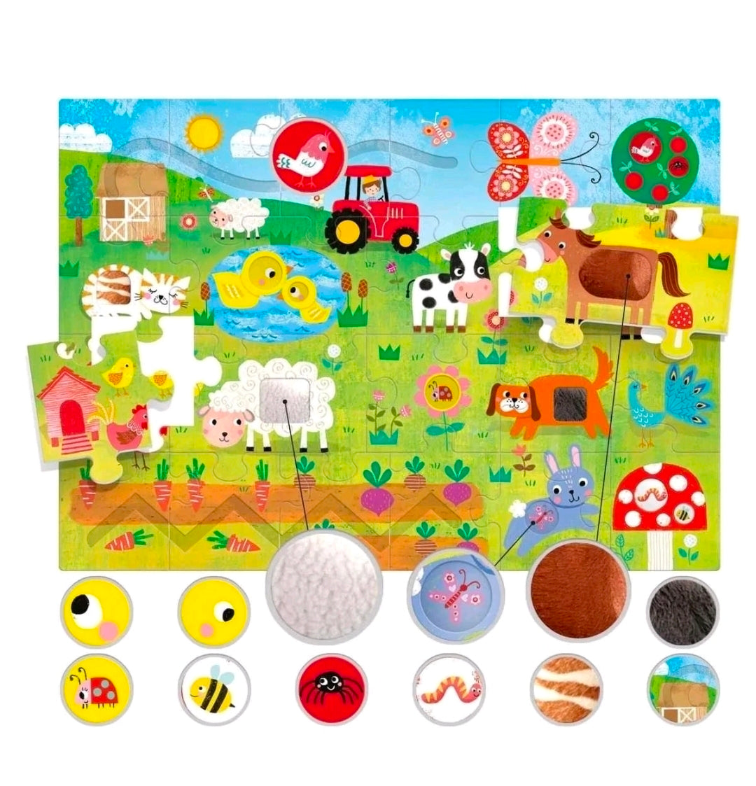 Headu - Tactile Puzzle - Montessori Farm