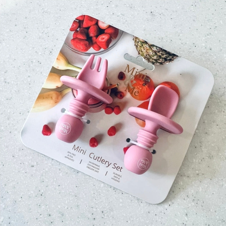 Cuddle Bug & Co - Mini Cutlery Set - Guava