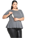 Load image into Gallery viewer, Mama Clothing - Isla Breastfeeding Top - Grey
