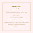 Load image into Gallery viewer, Fox & Fallow - Mini Baby Book - Sage
