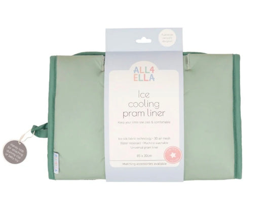 All4Ella - Ice Cooling Pram Liner - Sage