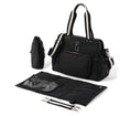 Load image into Gallery viewer, Oioi - Triple Tote Nappy Bag - Black Nylon
