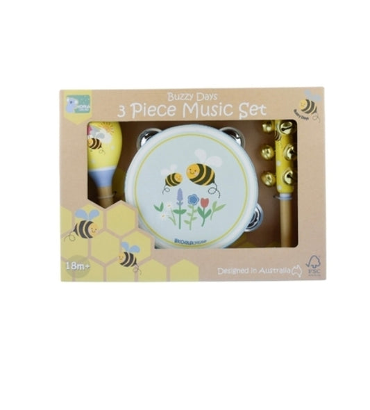 Buzzy Days 3 Piece Music Set