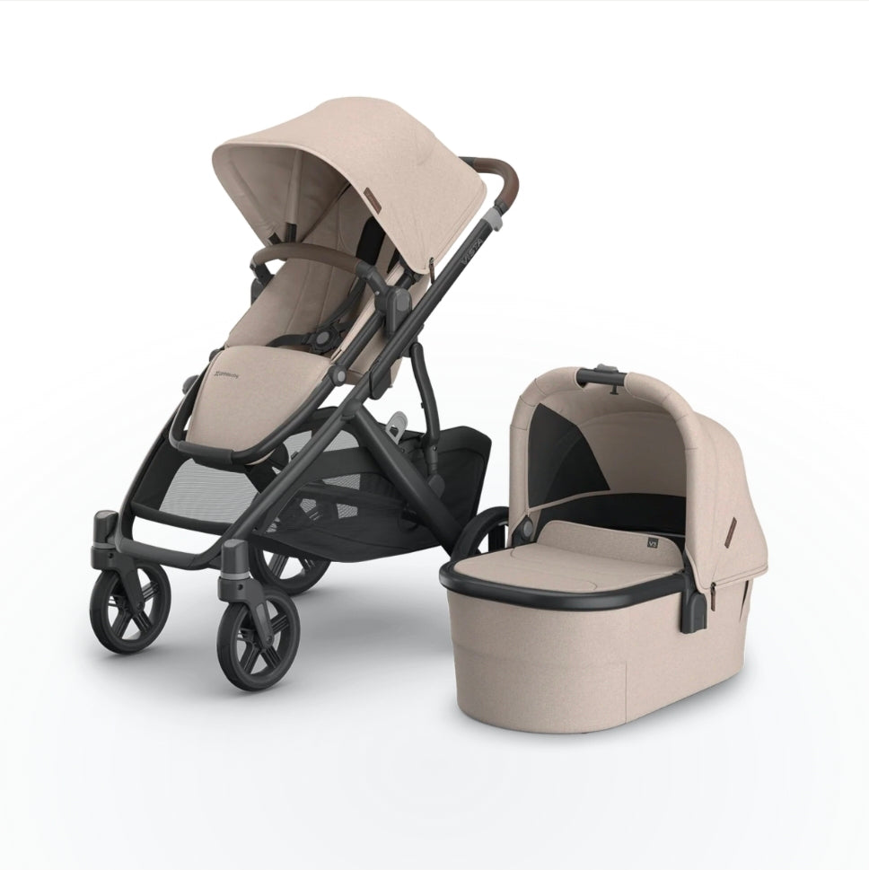 Uppababy - Vista V3 With Bassinet - Sandstone Melange (Ada)