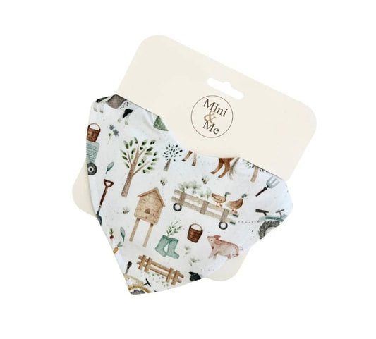 Mini & Me - Waterproof Dribble Bib - Farm Life