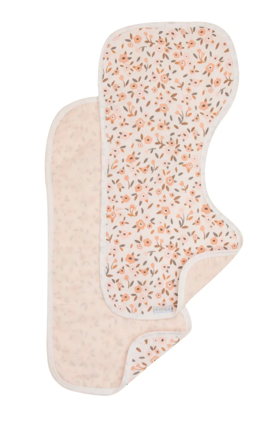 All4Ella - Burp Cloth 2pk - Floral Bouquet