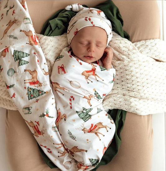 Snuggle Hunny Wrap Set - Prancer And Friends