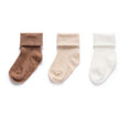 Load image into Gallery viewer, Purebaby - 3Pk Rib Sock - Wheat

