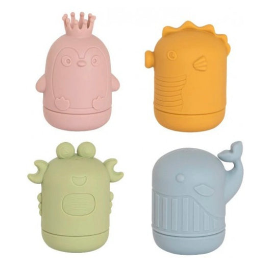 All4Ella - Silicone Bath Toys - Sea Friends