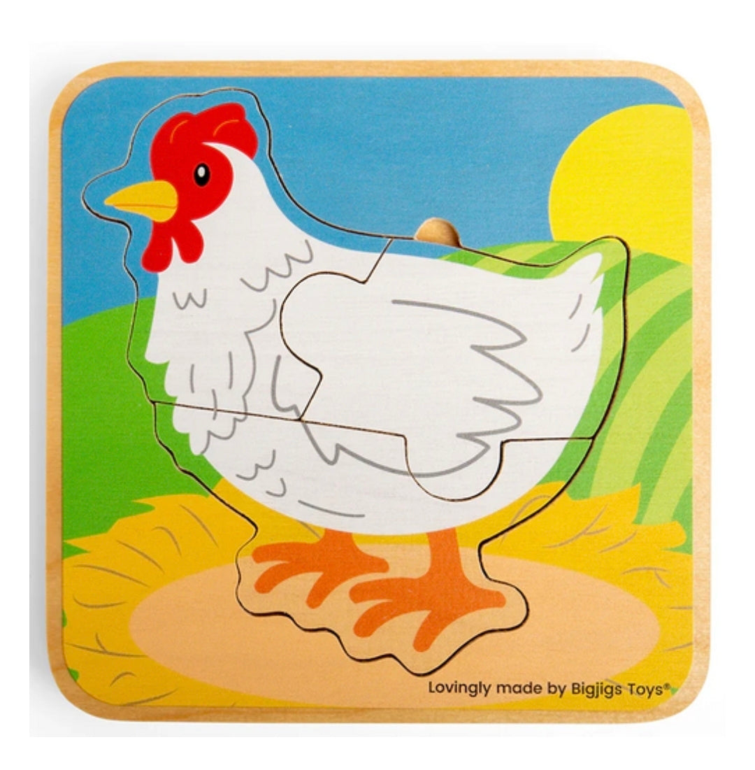 BigJigs - Lifecycle Puzzle - Chicken