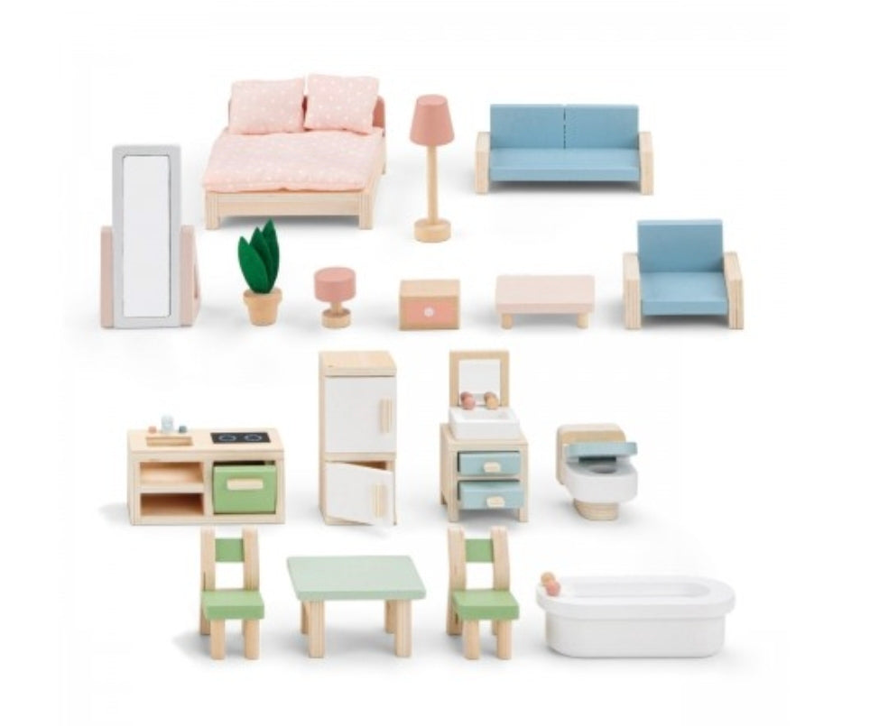 New Classic Toys - Doll House With Furniture