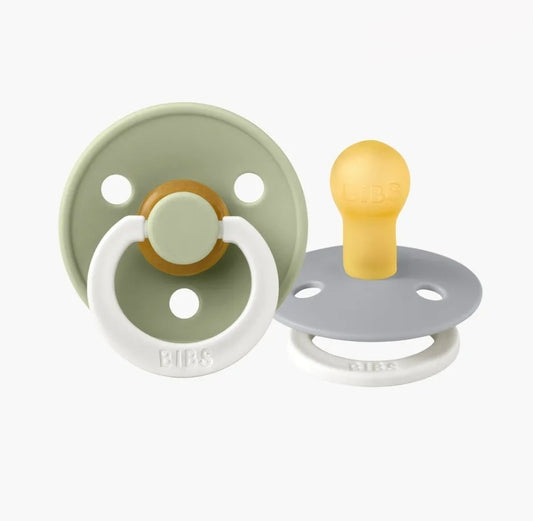 Bibs - Round Pacifier - GLOW Sage/GLOW Cloud