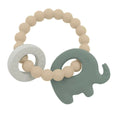 Load image into Gallery viewer, Silicone Elephant Teether - Sage

