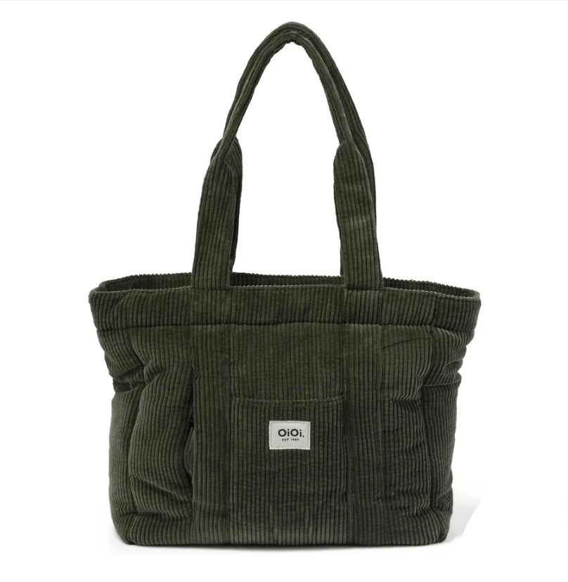 Oioi - Everyday Tote Bag - Corduroy Moss Green
