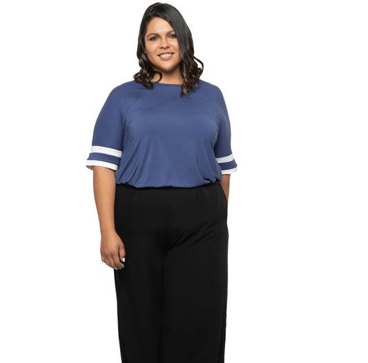 Mama Clothing - Cameron Relaxed Breastfeeding Tee - Navy