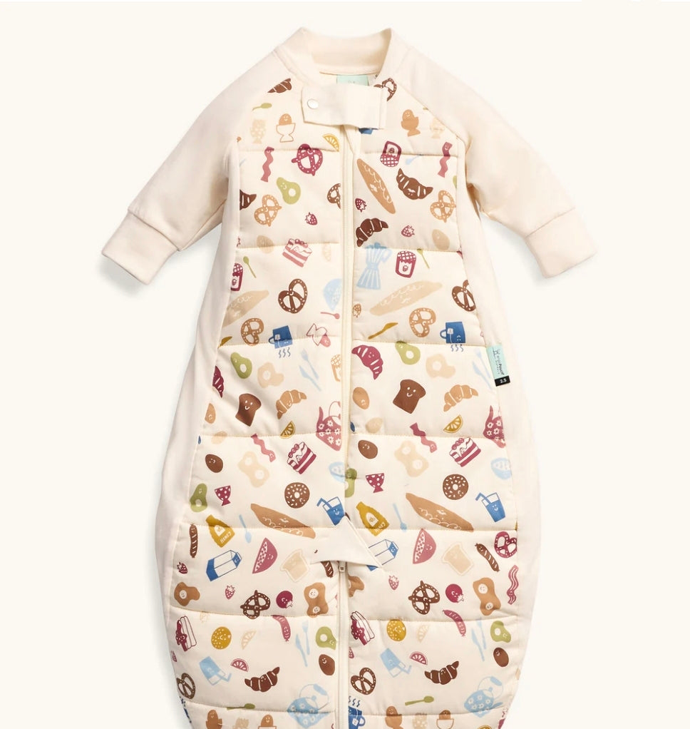 ErgoPouch - Sleep Suit Bag Long Sleeve - 2.5Tog - Bon Appetite