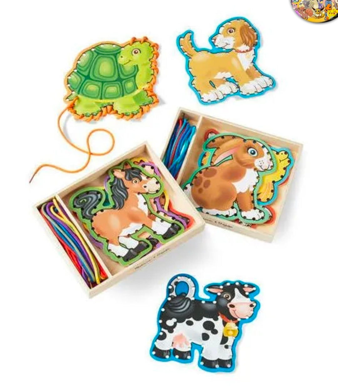 Melissa & Doug - Lace and Trace Farm Animals