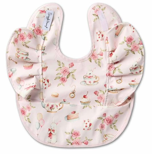 Snuggle Hunny Bib - Alice’s Tea Party Frill