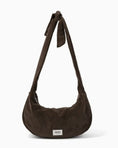 Load image into Gallery viewer, Oioi - Luna Crossbody Bag - Corduroy Chocolate Brown

