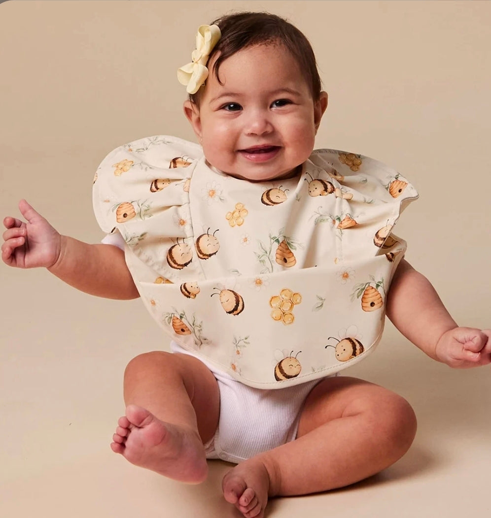 Snuggle Hunny-  Bib Frill - Bumblebees