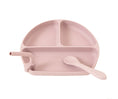 Load image into Gallery viewer, All4Ella - Silicone Plate With Straw & Spoon - Dusty Rose
