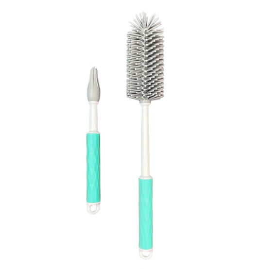 Cherub Baby - Silicone Pouch & Bottle Brush - Mint