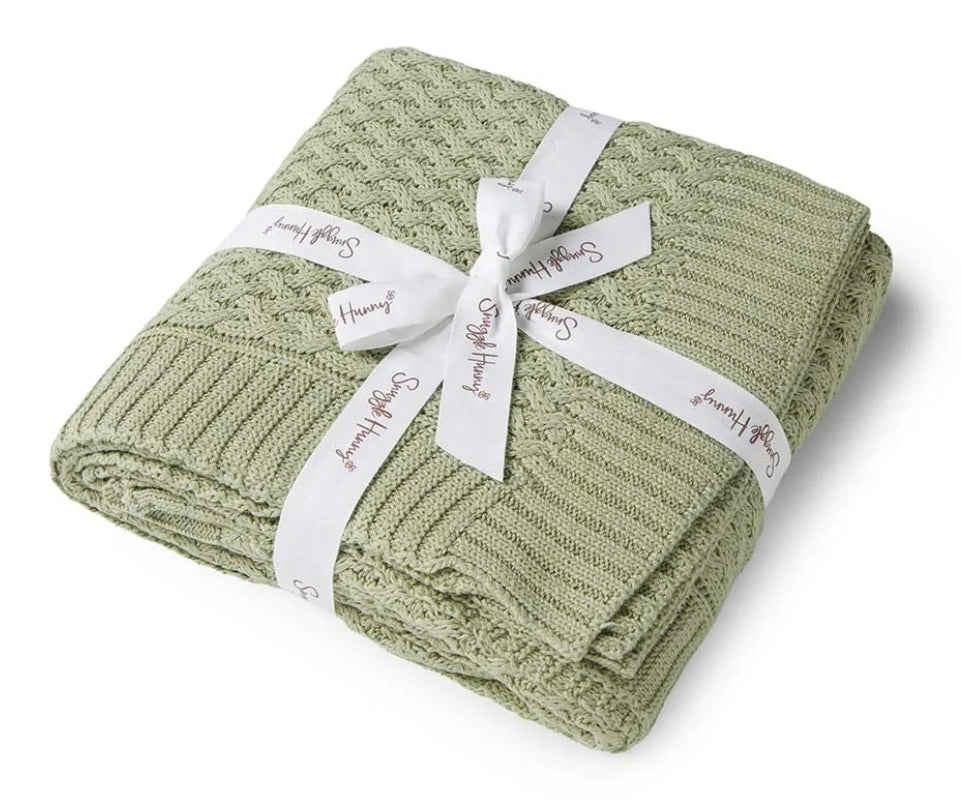 Snuggle Hunny Kids - Organic Diamond Knit Blanket - Dewkist